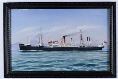 Scuola Napoletana del XIX Secoloritratto della Ss Voreda in Navigazione