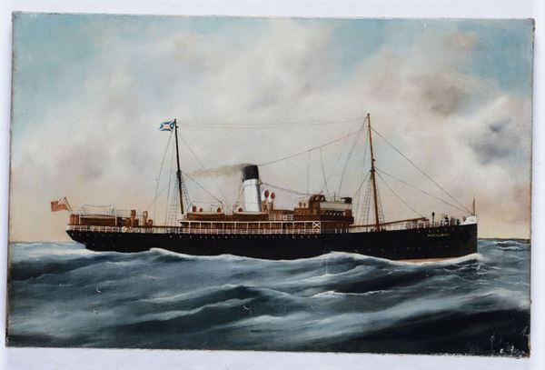 Pittore del XIX secolo Ritratto del Jansen Marylebone in navigazione