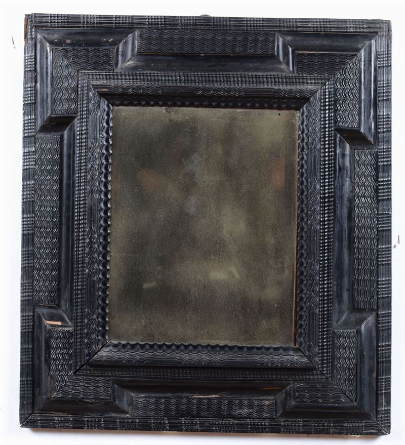 Cornice guillochè ebanizzata e incisa, Fiandre XIX secolo  - Auction Fine Art - I - Cambi Casa d'Aste