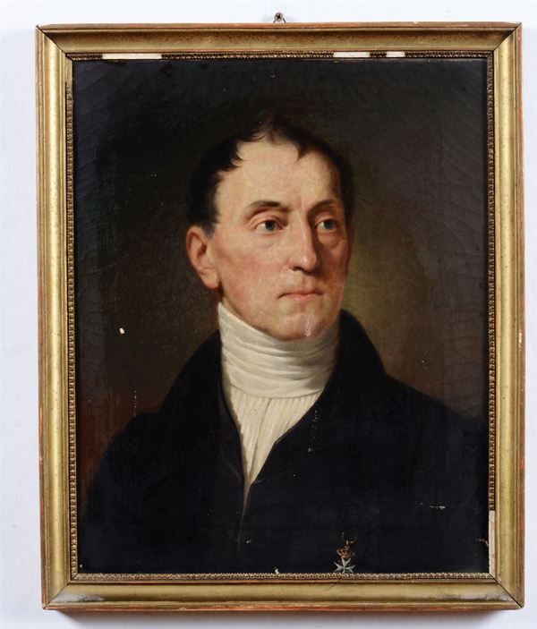 Pittore del XVIII-XIX secolo Ritratto maschile