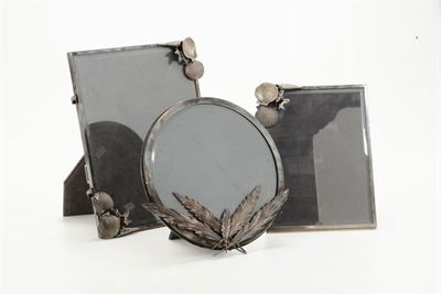 Tre Portafotografie in Argento Pineider, XIX-XX Secolo