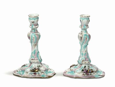 Coppia di Candelieri Dresda, Bottega di Helena Wolfsohn, Fine del XIX Secolo