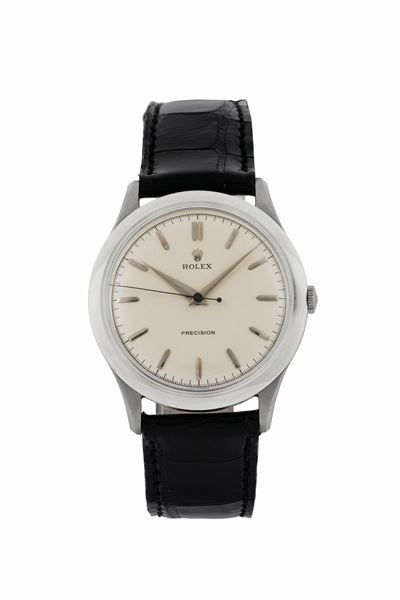 Rolex, Precision, Ref. 8029. Raro Orologio da Polso, in Acciaio. Realizzato nel 1950 Circa