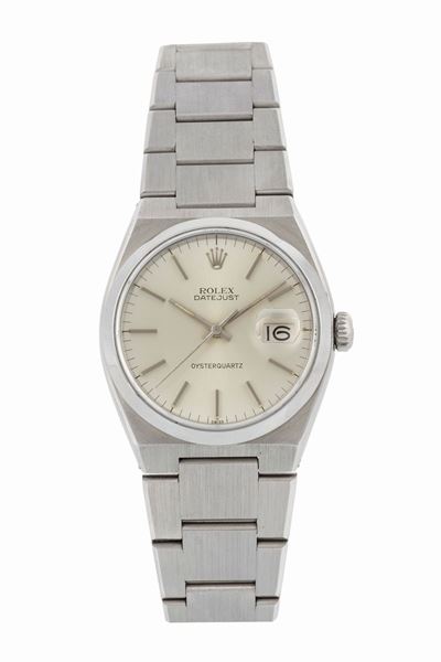Rolex, Datejust, Oysterquartz, Ref.17013. Orologio da Polso, in Acciaio, al Quarzo, Impermeabile ...