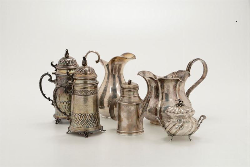 Lotto di oggetti in argento, XX secolo  - Auction Fine Art - I - Cambi Casa d'Aste