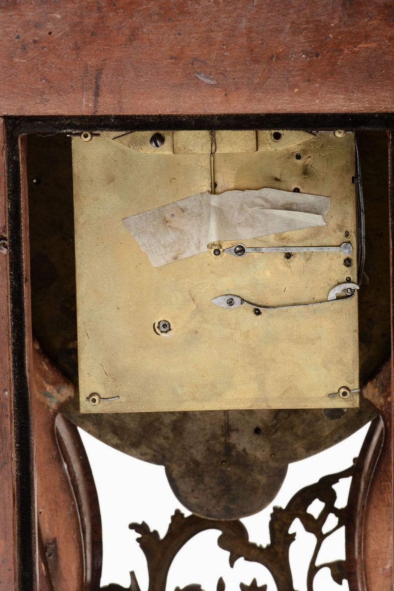 Orologio con Cassa in Palissandro Lastronato, Italia XVIII Secolo