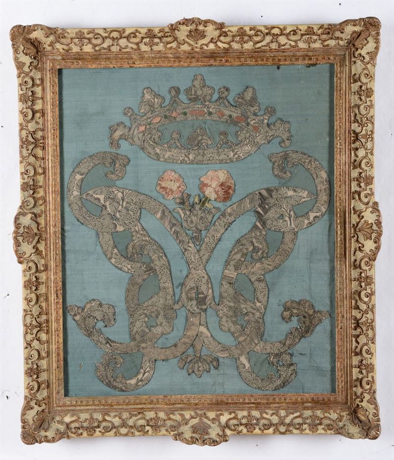 Ricamo su seta, XVIII secolo  - Auction Fine Art - I - Cambi Casa d'Aste