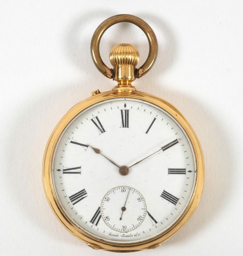 VACHERON CONSTANTIN. Orologio da tasca, in oro gillo 18K. Realizzato nel 1900 circa  - Auction Fashion, Vintage and Watches Timed Auction - Cambi Casa d'Aste
