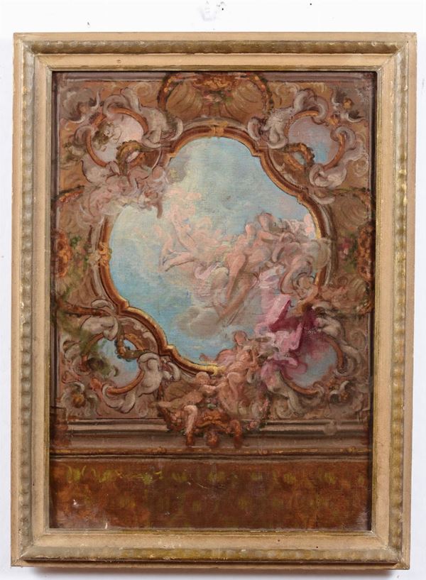 Pittore del XVIII-XIX secolo Bozzetto per affresco