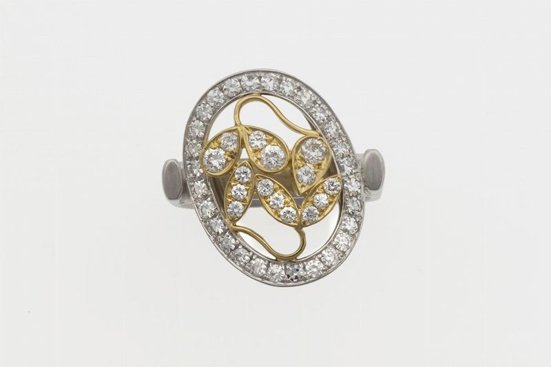 Diamond ring. Signed Enrico Cirio  - Auction Jewels - Cambi Casa d'Aste
