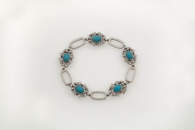 Enrico Cirio. Bracciale Turchesi e Diamanti