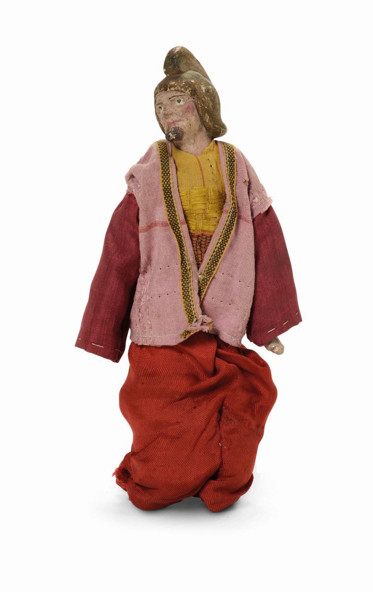 Guerriero in veste rossa, Napoli XIX secolo  - Auction Sculpture and Works of Art - Cambi Casa d'Aste