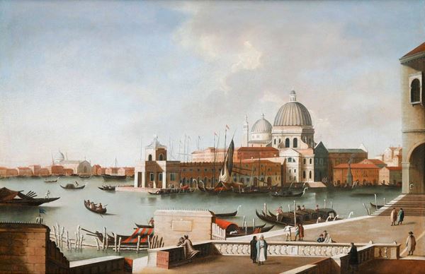 Artista fiammingo del XVIII secolo Veduta di Venezia