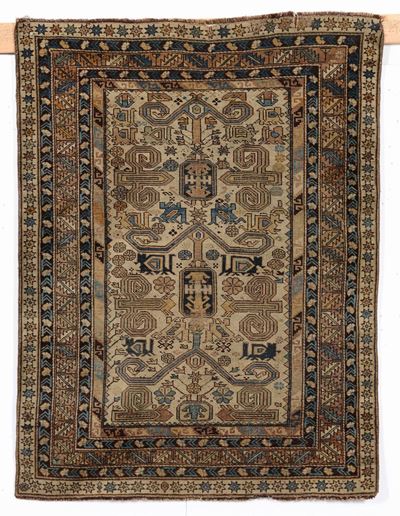 Tappeto Caucasico Shirvan Fine XIX Secolo
