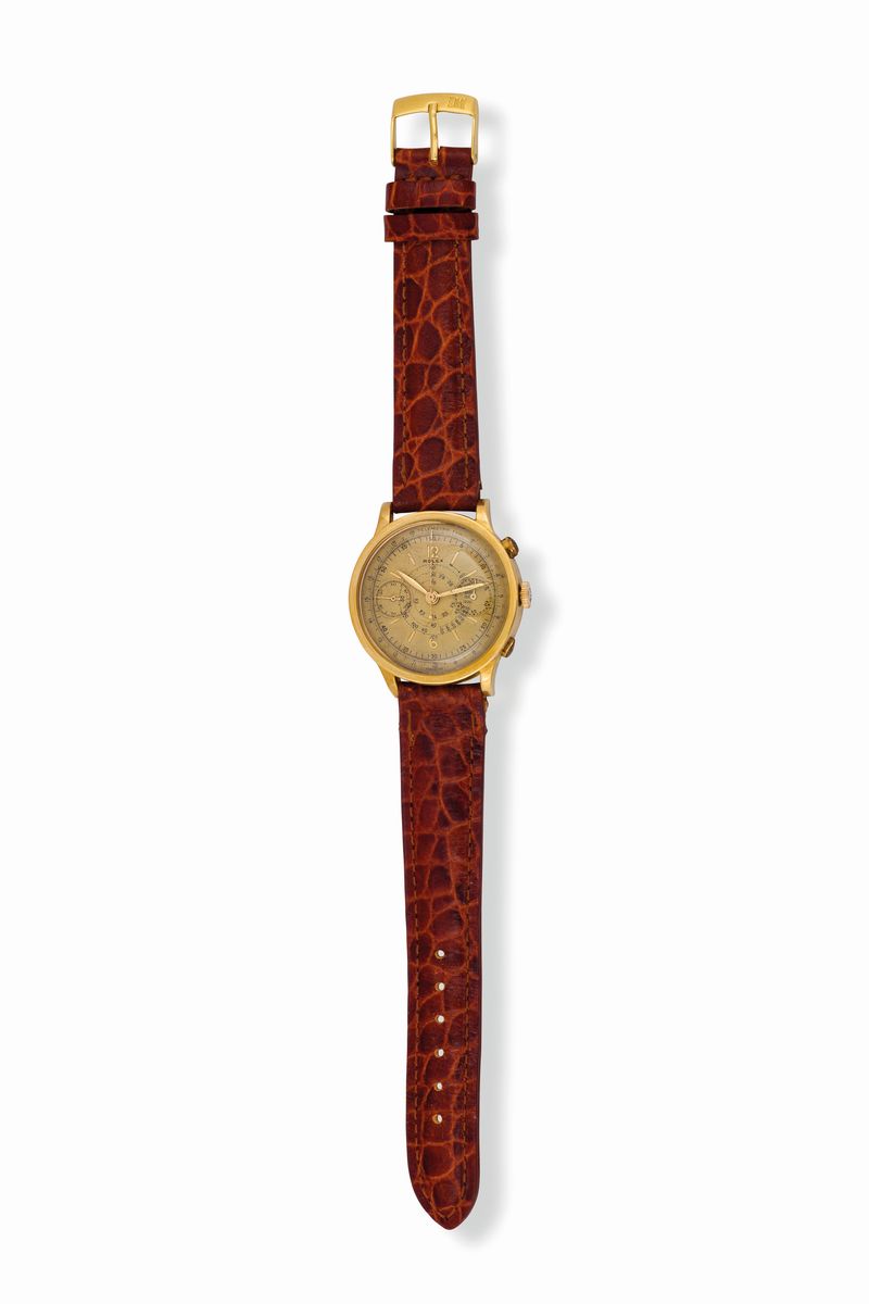 Rolex, Ref. 2508, Oro Giallo, Multiscale. Orologio da Polso, in Oro Giallo 18k, con Cronografo, S...