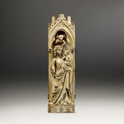 Autore sconosciuto, Incoronazione della Vergine, arte tardo gotica francese, XV-XVI secolo