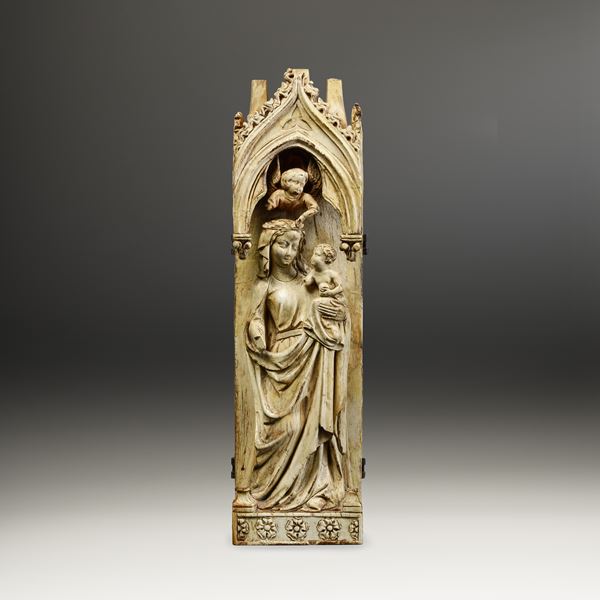 Incoronazione della Vergine. Possibile arte tardo gotica francese del XV-XVI secolo