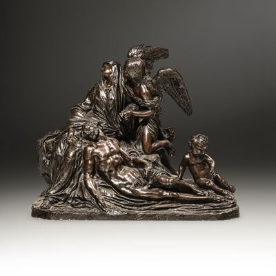 Arte Barocca della Prima Metà del XVIII Secolo. Fonditore Toscano Prossimo a Massimiliano Soldani...