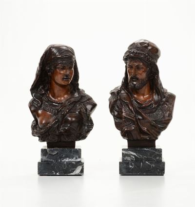 Coppia di Sculture in Bronzo, Fonditore del XIX Secolo