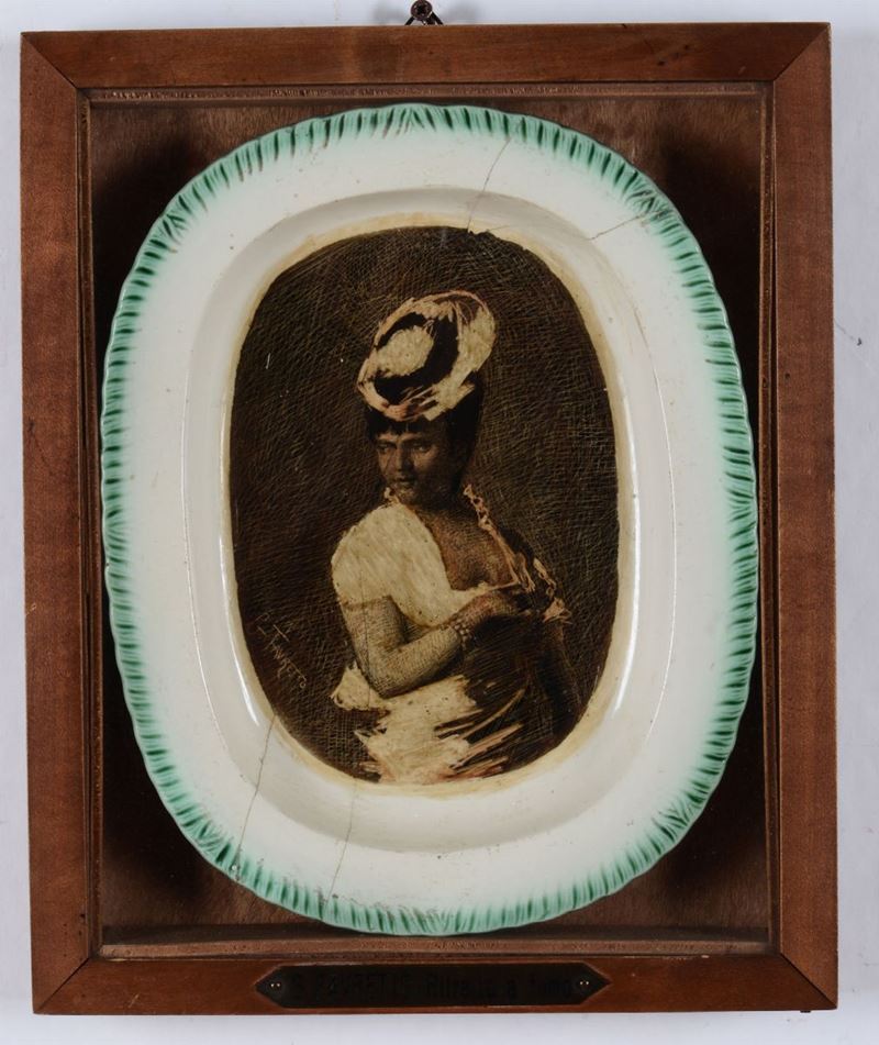 Giacomo Favretto (1849-1887) Ritratto di giovane donna  - Asta Asta a Tempo Dipinti e Disegni - I - Cambi Casa d'Aste