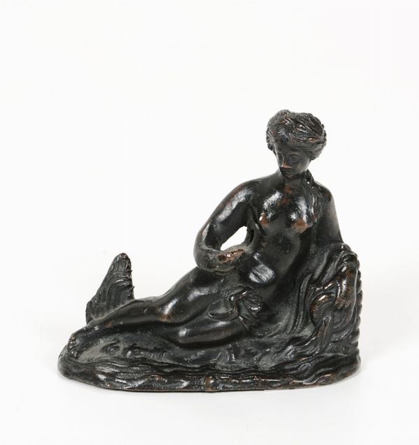 Venere distesa in bronzo. Fonditore del XVII secolo