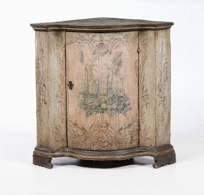 Angoliera in Legno di Abete Laccato, Veneto XVIII Secolo