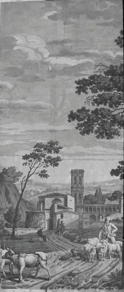 Manifattura di Dufour & Leroy (francia 1821-1836) Vedute D'italia o della Baia di Napoli