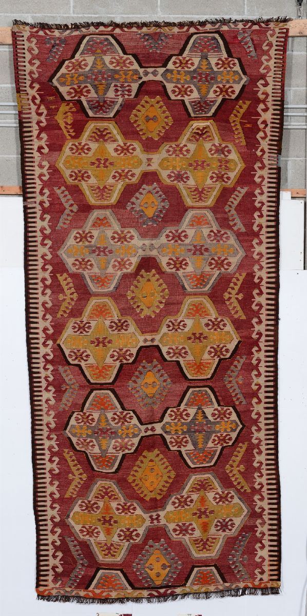 Kilim Anatolia fine XIX inizio XX secolo  - Auction Antique Carpets - Cambi Casa d'Aste