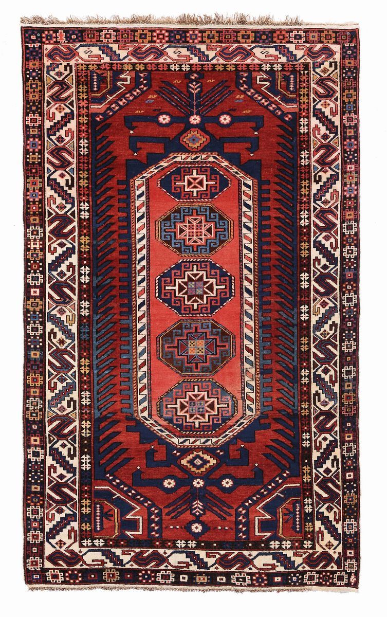 Tappeto Shirvan, Caucaso inizio XX secolo  - Auction Antique Carpets - Cambi Casa d'Aste