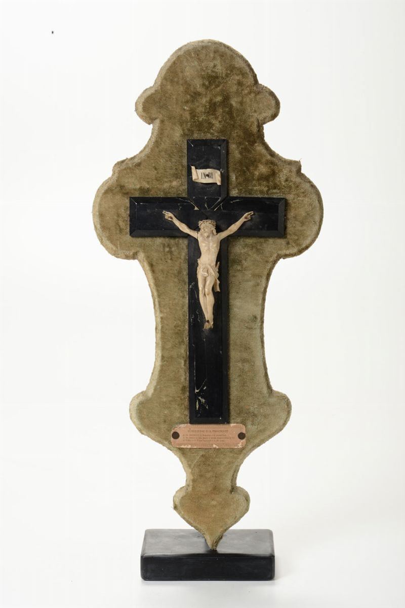 Corpus Christi in avorio, scultore del XIX secolo  - Auction Works of Art Timed Auction - IV - Cambi Casa d'Aste