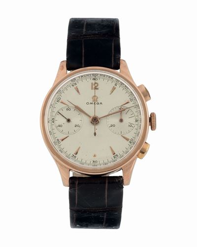 Omega, Cal. 33.3, Chronograph, Cassa No. 917551, Movimento No. 9392033. Raro, Orologio da Polso, ...