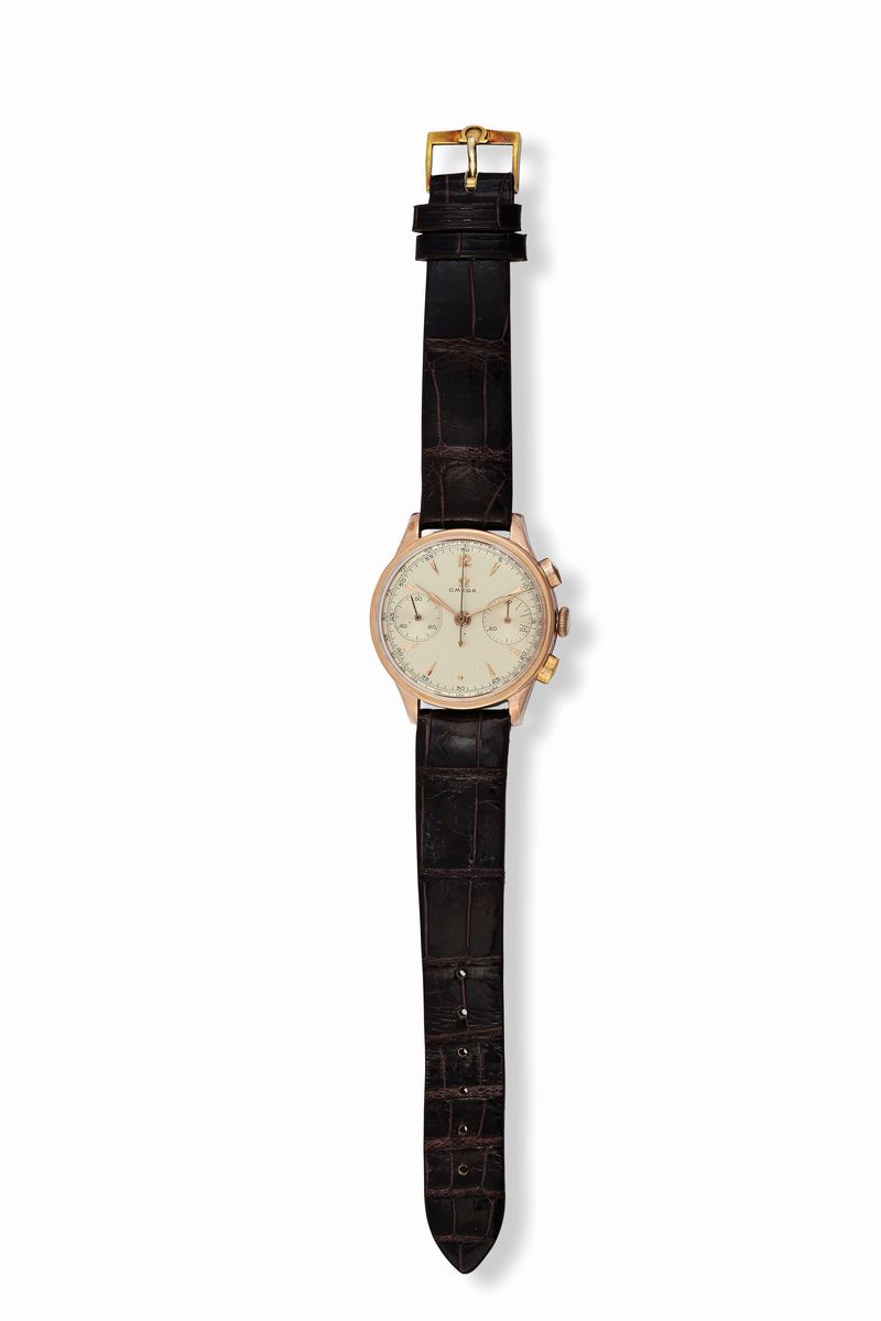 Omega, Cal. 33.3, Chronograph, Cassa No. 917551, Movimento No. 9392033. Raro, Orologio da Polso, ...