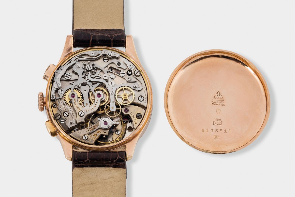 Omega, Cal. 33.3, Chronograph, Cassa No. 917551, Movimento No. 9392033. Raro, Orologio da Polso, ...