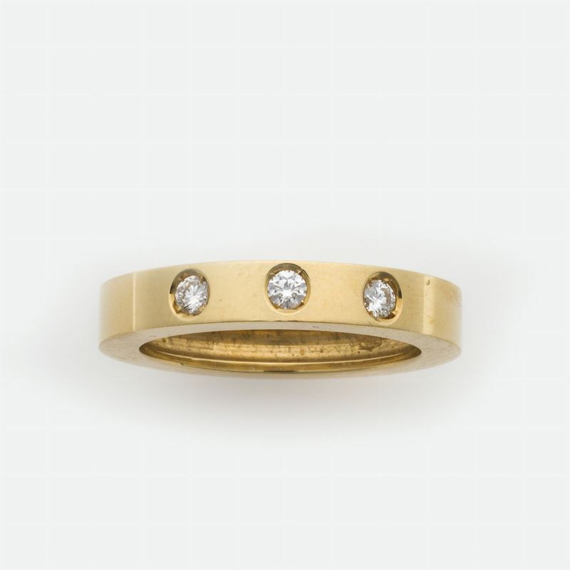 Brilliant-cut diamond ring  - Auction Jewels Timed Auction - Cambi Casa d'Aste