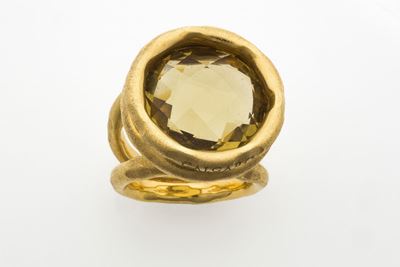 Calgaro. Anello con Quarzo Citrino