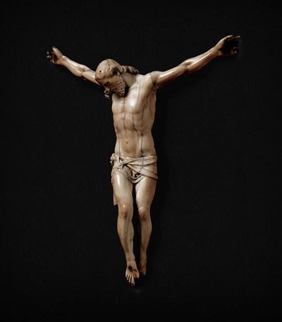 Corpus Christi Avorio. Italia Fine del Sedicesimo Secolo Firmato Giovanni Antonio Gualterio e Dat...