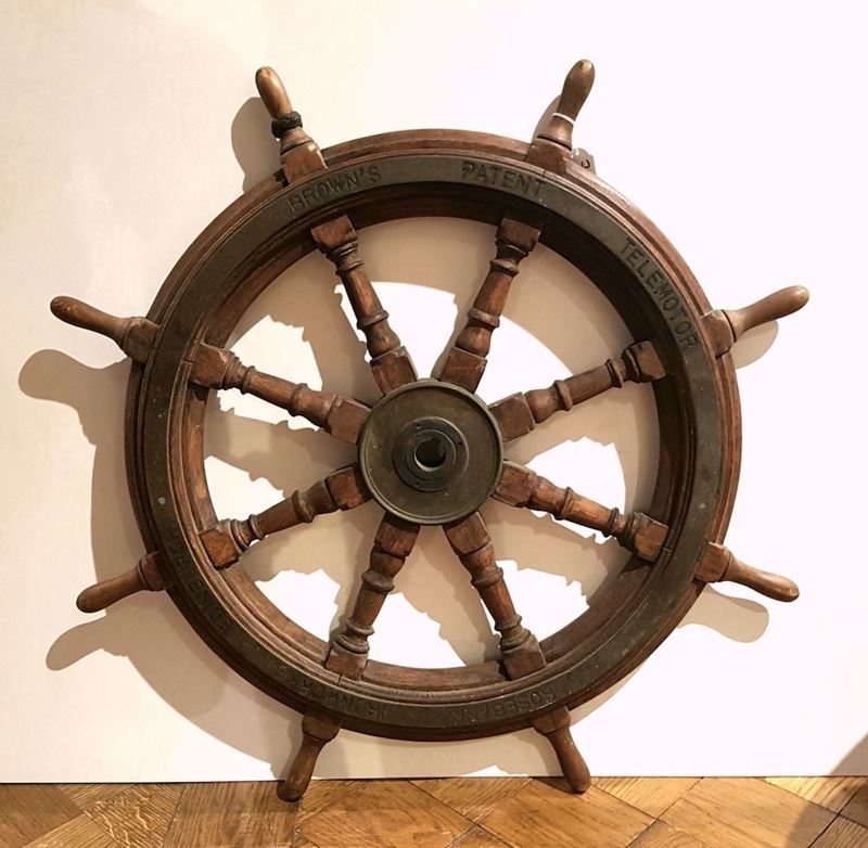 Timone da marina Rosebank Edinburgh  - Auction Maritime Art and Scientific Instruments - II - Cambi Casa d'Aste