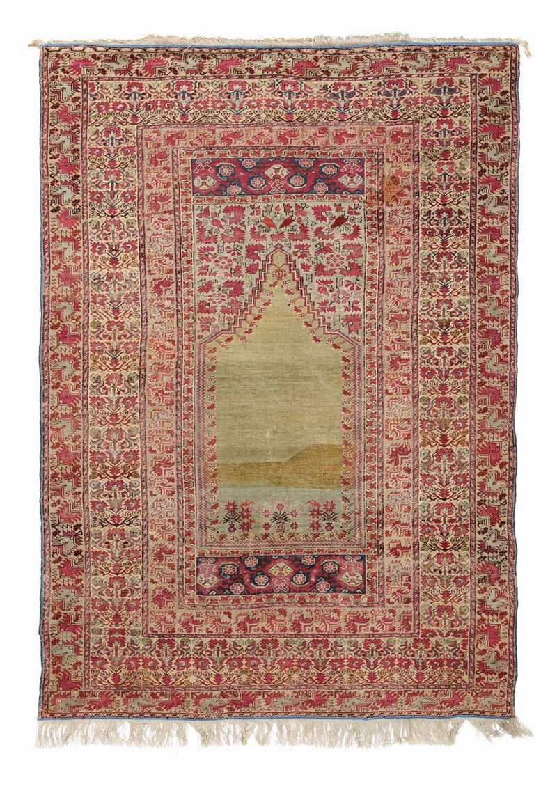 Preghiera Ghiordes, Anatolia XIX secolo  - Auction Antique Carpets - Cambi Casa d'Aste