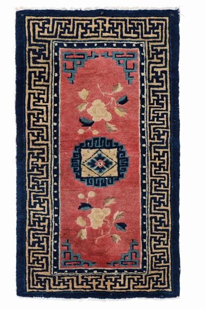 Piccolo Tappeto Pechino, Cina Inizio XX Secolo