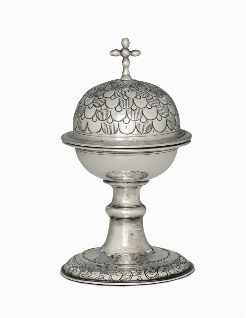 A silver ciborium, Genoa, 16tt-17th century  - Auction Collectors' Silvers - Cambi Casa d'Aste