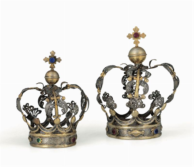 Two crowns, Genoa, mid 19th century  - Auction Collectors' Silvers - Cambi Casa d'Aste