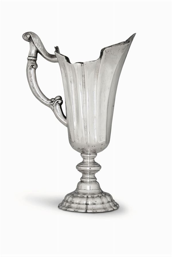 A silver pitcher, Pascocci (?), Rome, 18th century