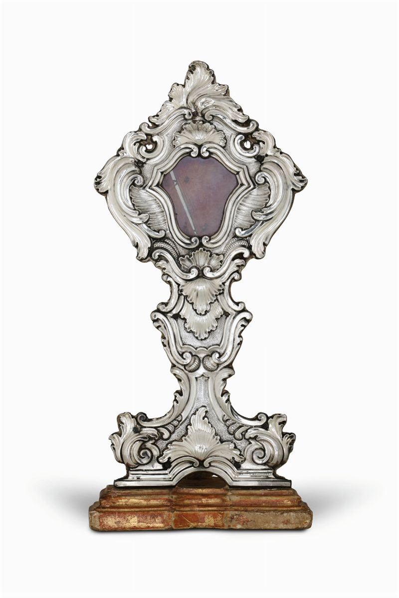A reliquary, Genoa, late 18th century  - Auction Collectors' Silvers - Cambi Casa d'Aste