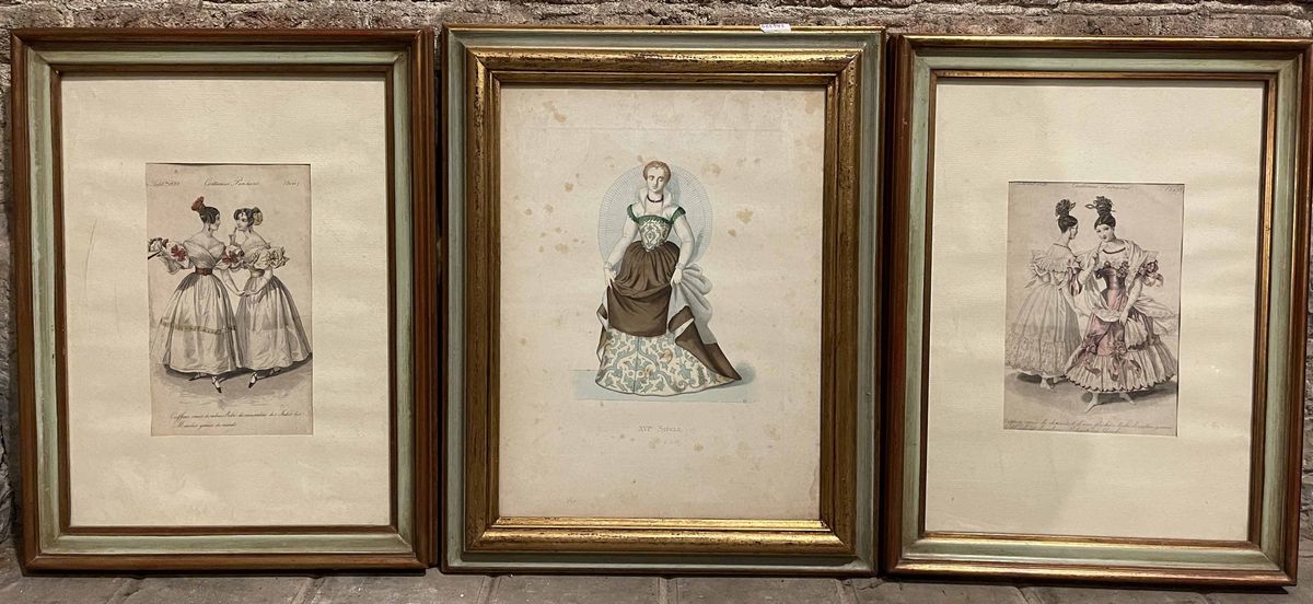 Lotto di Acquerelli, Pastelli, Chine e Stampe