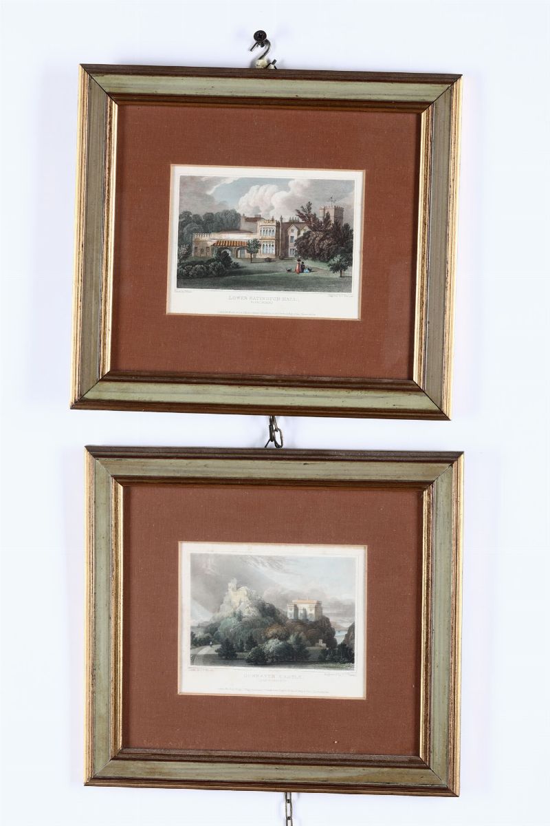Lotto di Acquerelli, Pastelli, Chine e Stampe
