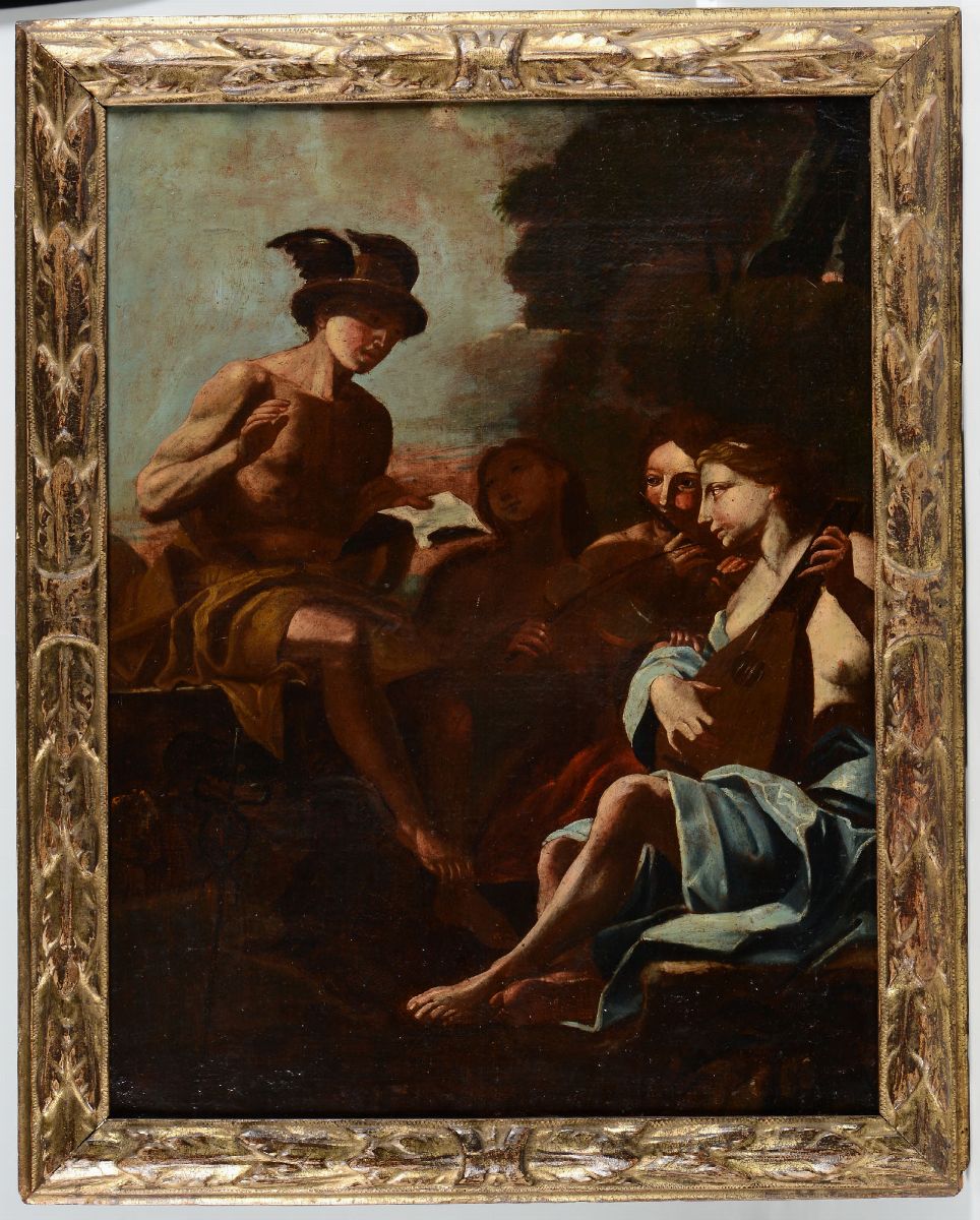 Scuola Romana del XVII Secolomercurio e Musici