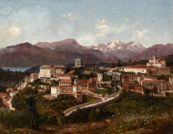 Gaetano Gariboldi - Gaetano Gariboldi (1815-1857), attribuito a Veduta di Besozzo