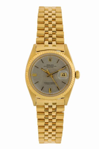 Rolex, Oyster Perpetual Datejust, Superlative Chronometer, Officially Certified, Textured Dial, C...