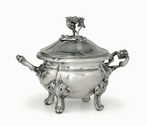 A sugar pot, Ceppi, Milan, mid 1800s