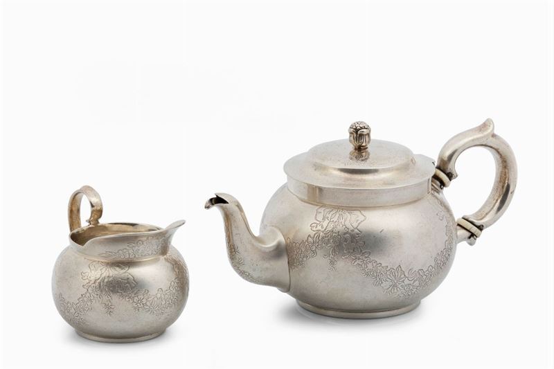 A coffee pot and milk jug, Tiffany USA, early 1900s  - Auction Collectors' Silvers - Cambi Casa d'Aste